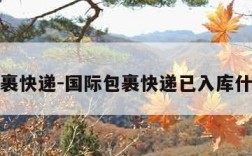 国际包裹快递-国际包裹快递已入库什么意思