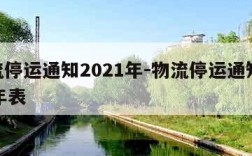 物流停运通知2021年-物流停运通知2020年表