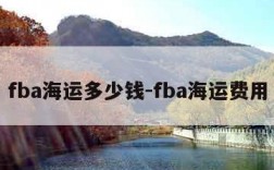 fba海运多少钱-fba海运费用