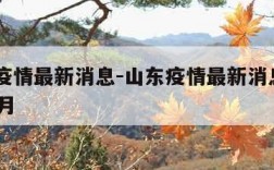 山东疫情最新消息-山东疫情最新消息2023年8月