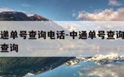 中通快递单号查询电话-中通单号查询快递查询单号查询