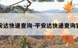 平安达快递查询-平安达快递查询官网