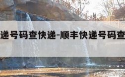 顺丰快递号码查快递-顺丰快递号码查快递查询不到